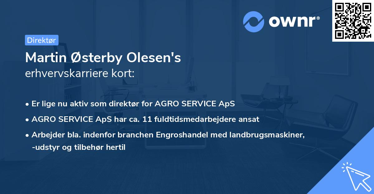 Martin Østerby Olesen's erhvervskarriere kort