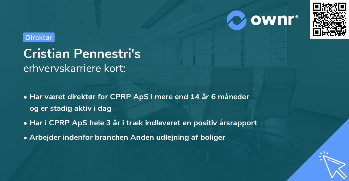 Cristian Pennestri's erhvervskarriere kort