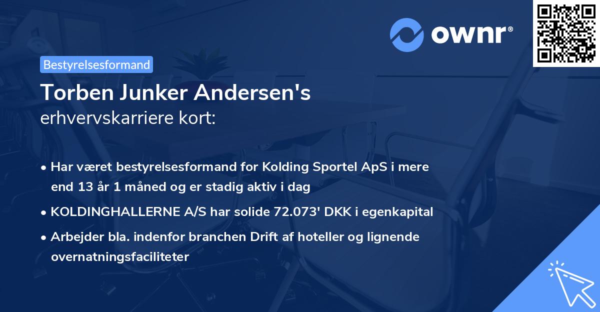 Torben Junker Andersen's erhvervskarriere kort