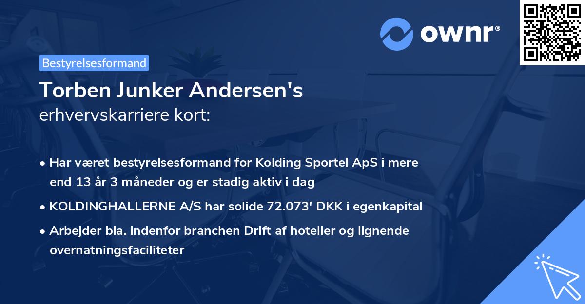 Torben Junker Andersen's erhvervskarriere kort