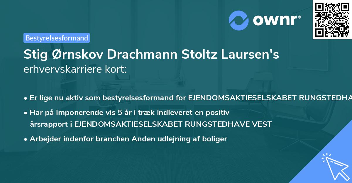Stig Ørnskov Drachmann Stoltz Laursen's erhvervskarriere kort