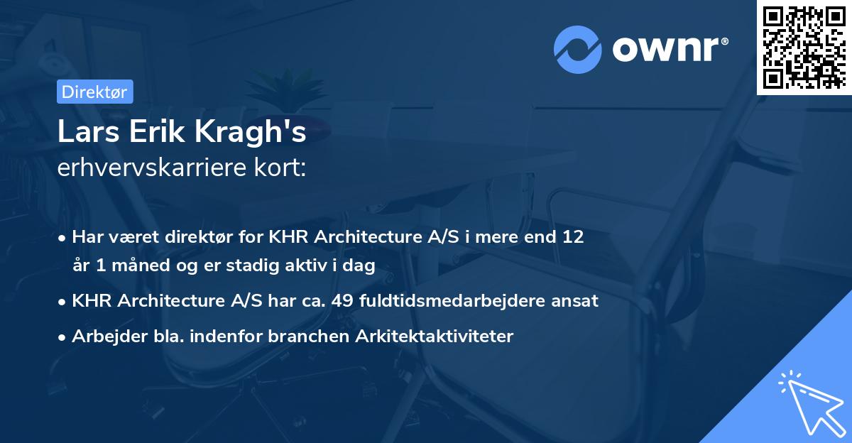 Lars Erik Kragh's erhvervskarriere kort