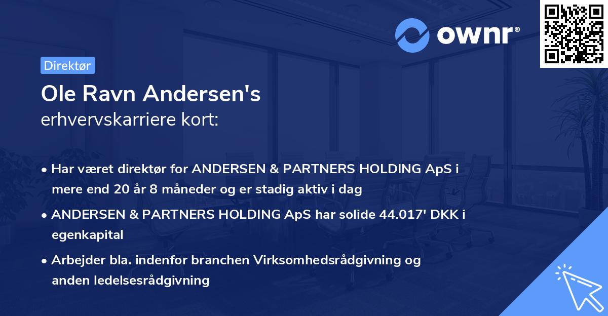 Ole Ravn Andersen's erhvervskarriere kort