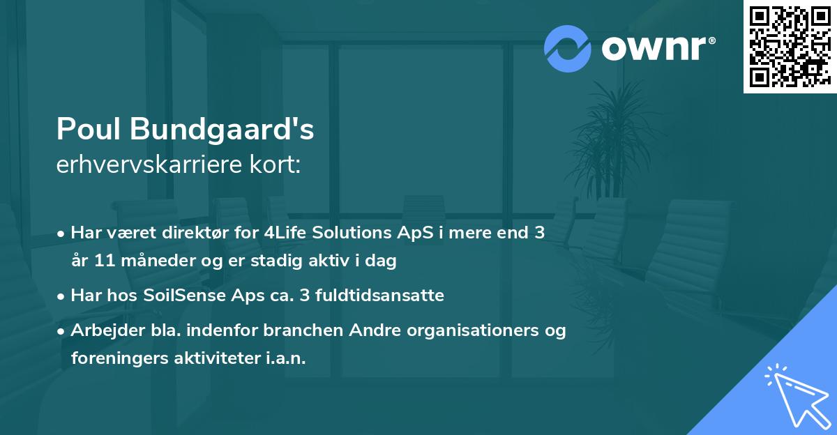 Poul Bundgaard's erhvervskarriere kort