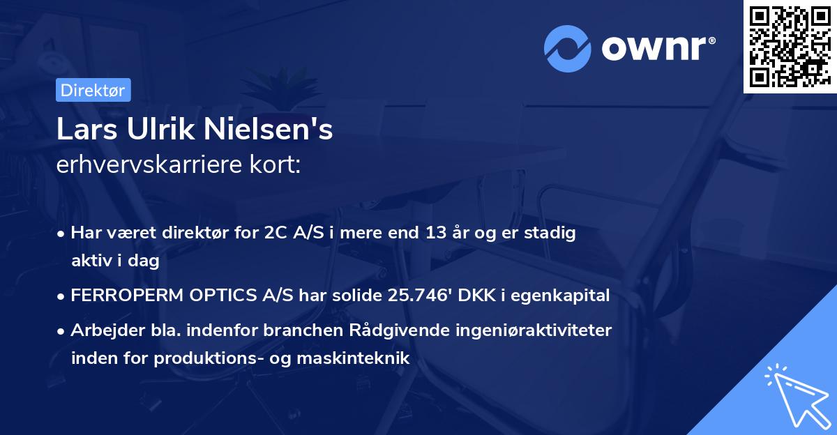 Lars Ulrik Nielsen's erhvervskarriere kort