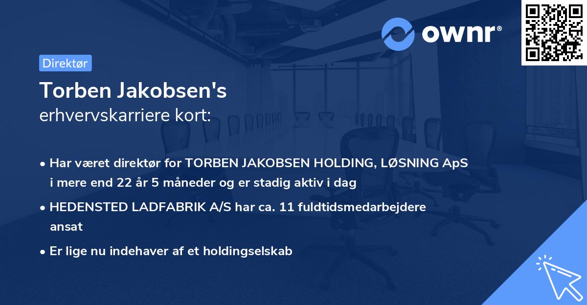 Torben Jakobsen's erhvervskarriere kort