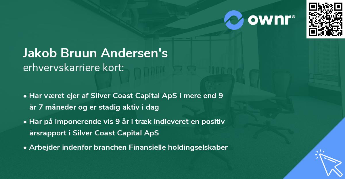 Jakob Bruun Andersen's erhvervskarriere kort