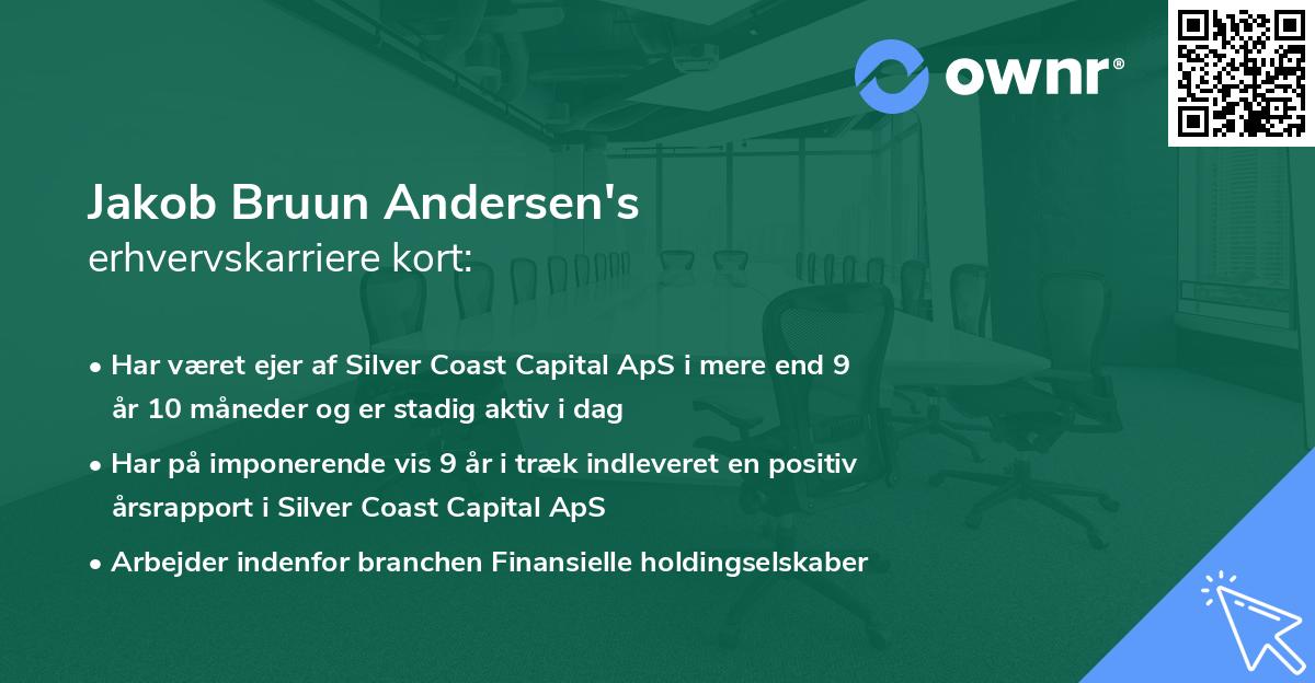 Jakob Bruun Andersen's erhvervskarriere kort