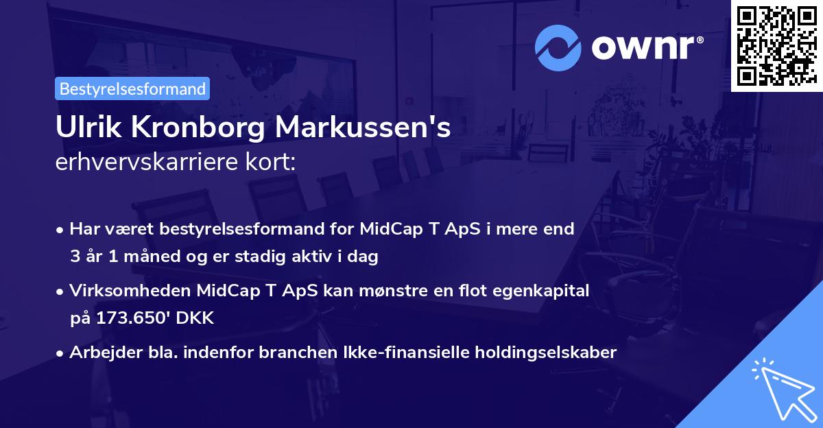 Ulrik Kronborg Markussen's erhvervskarriere kort