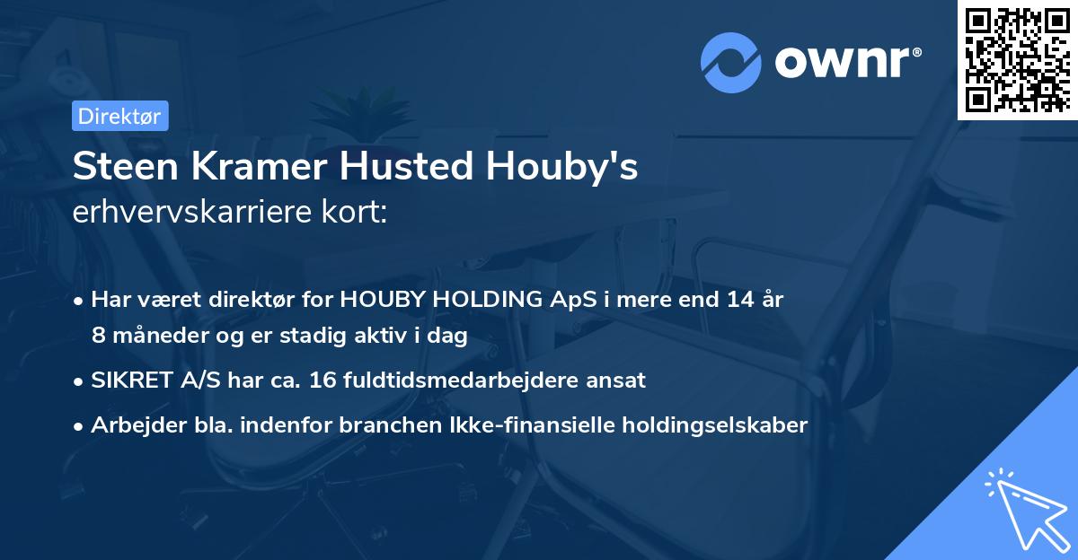 Steen Kramer Husted Houby's erhvervskarriere kort