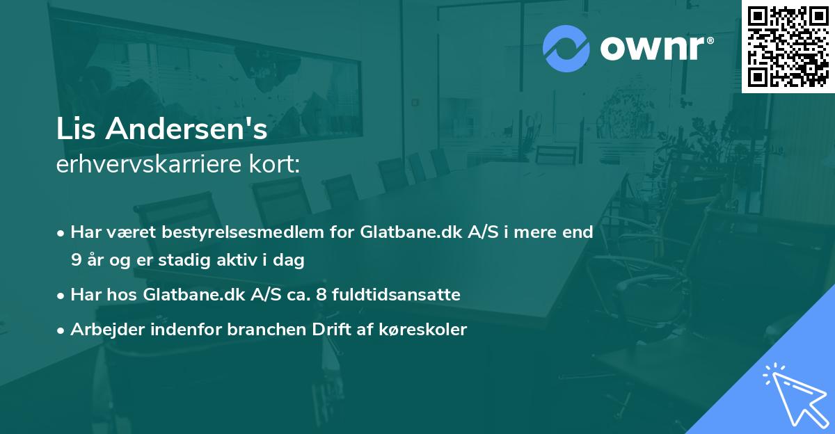 Lis Andersen's erhvervskarriere kort