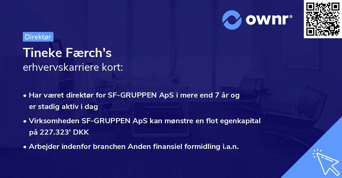 Tineke Færch's erhvervskarriere kort