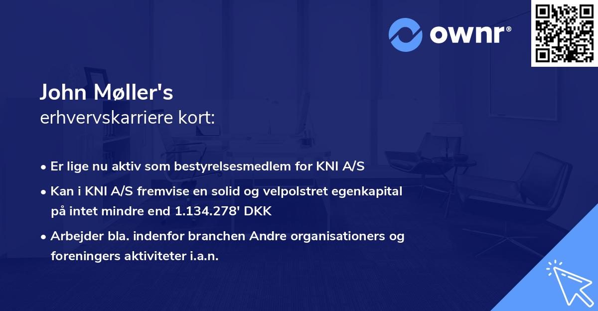 John Møller's erhvervskarriere kort