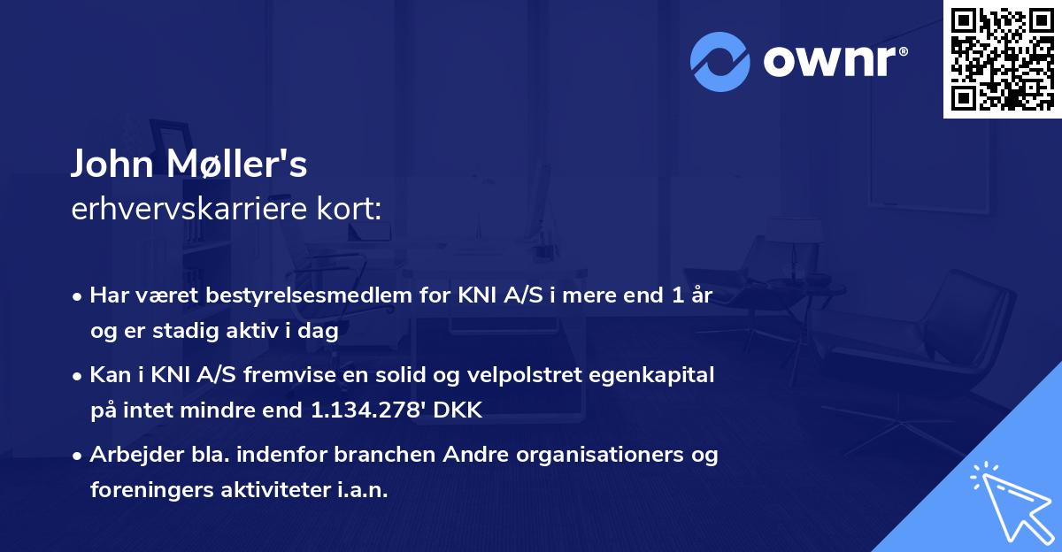 John Møller's erhvervskarriere kort
