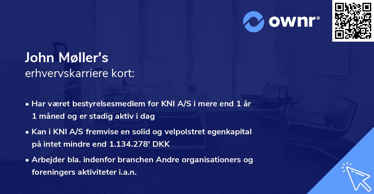 John Møller's erhvervskarriere kort