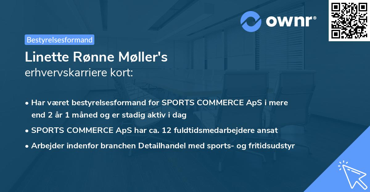 Linette Rønne Møller's erhvervskarriere kort