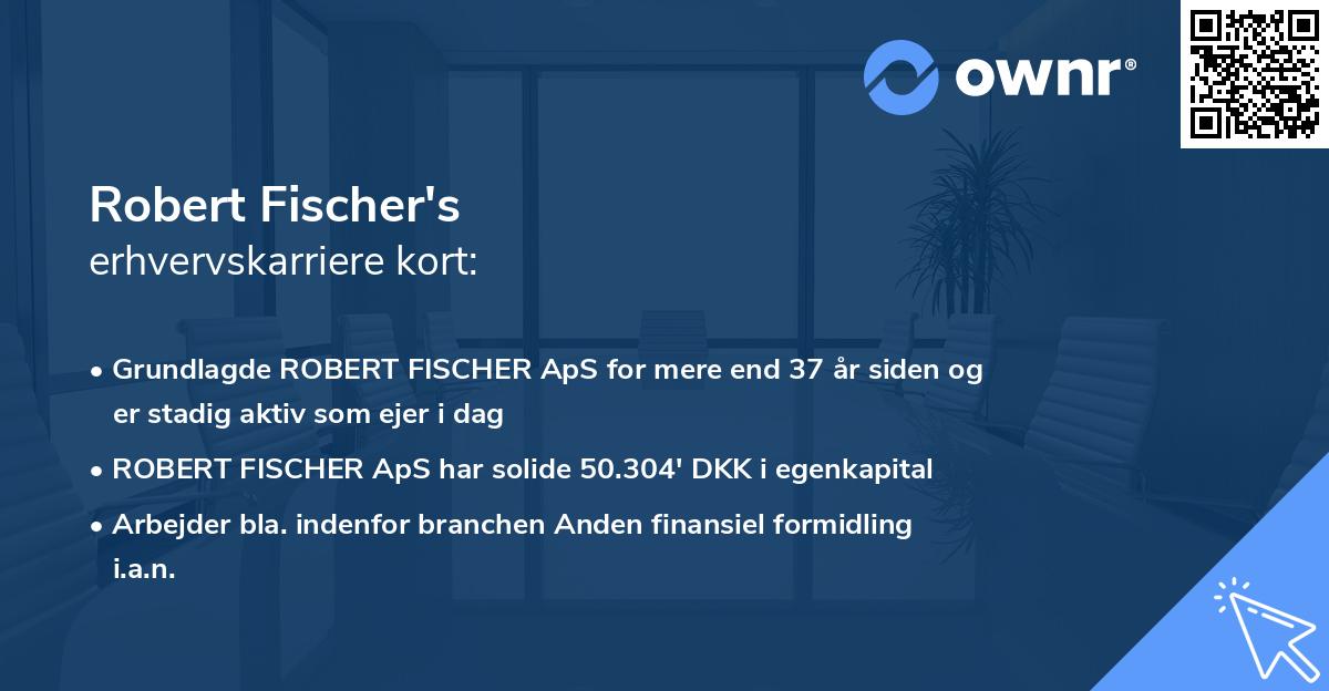 Robert Fischer's erhvervskarriere kort