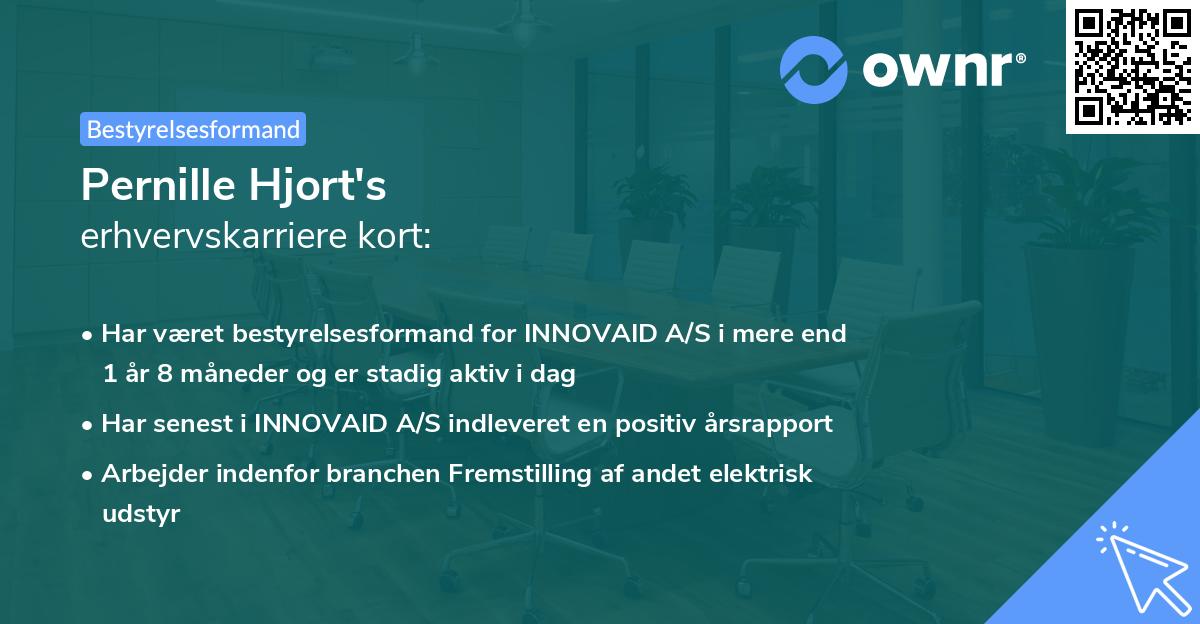 Pernille Hjort's erhvervskarriere kort