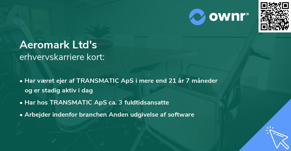 Aeromark Ltd's erhvervskarriere kort