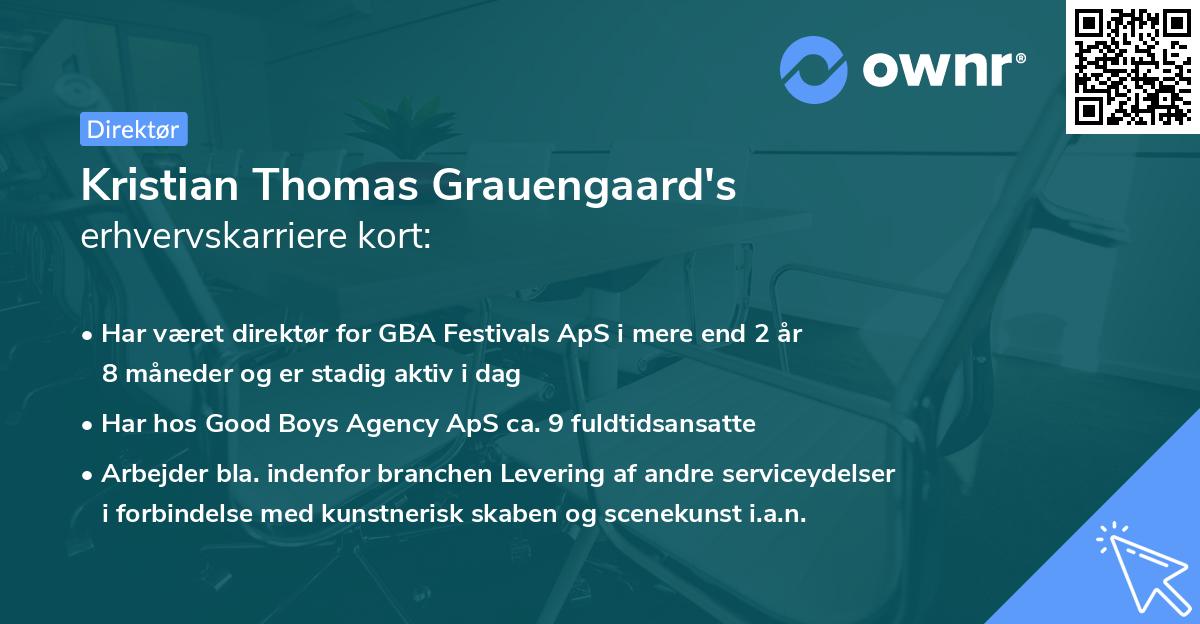 Kristian Thomas Grauengaard's erhvervskarriere kort