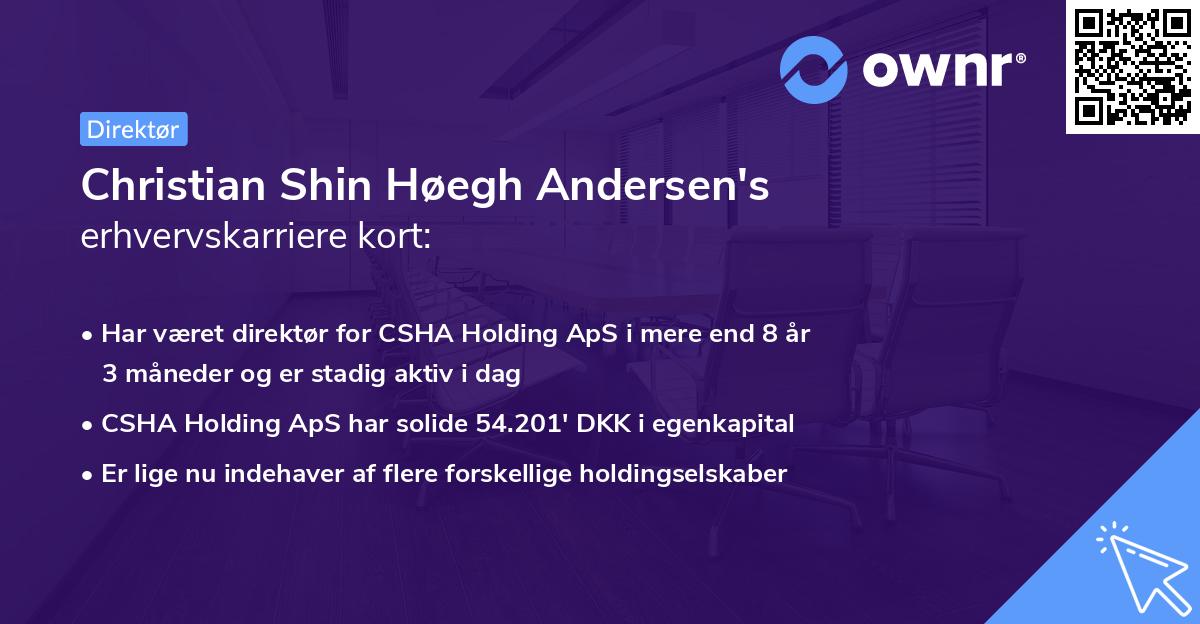 Christian Shin Høegh Andersen's erhvervskarriere kort