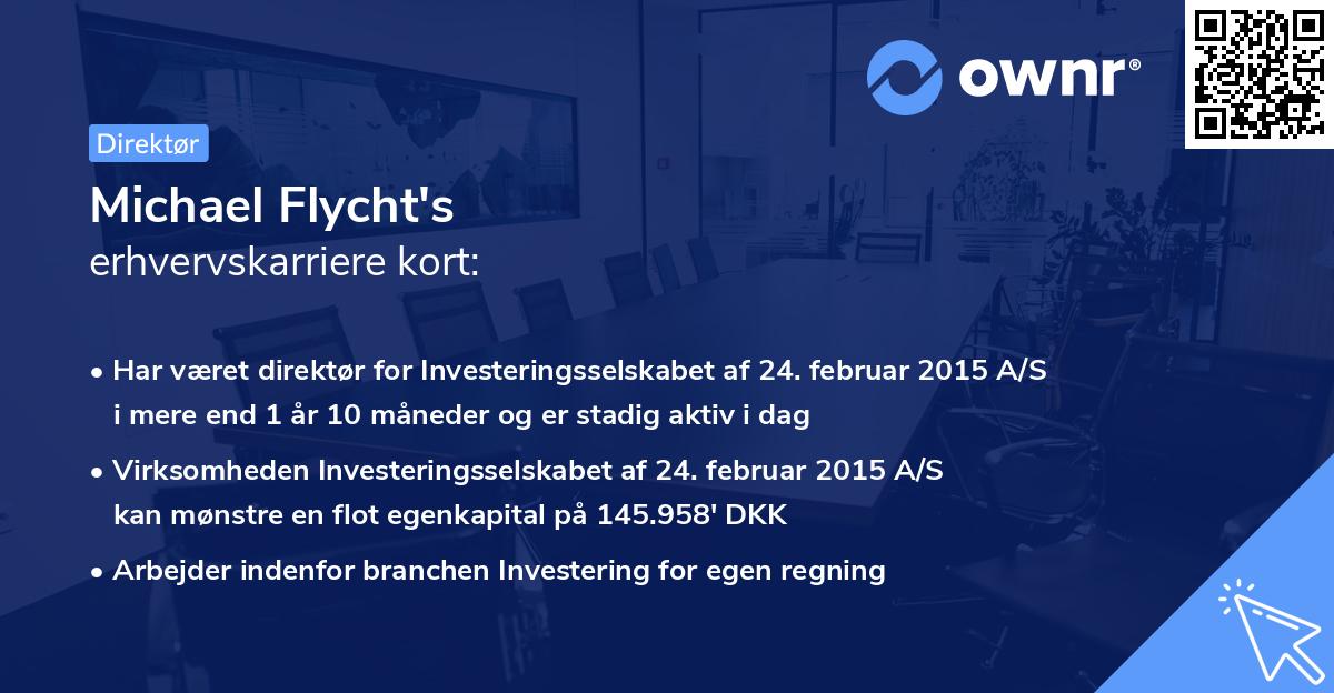 Michael Flycht's erhvervskarriere kort
