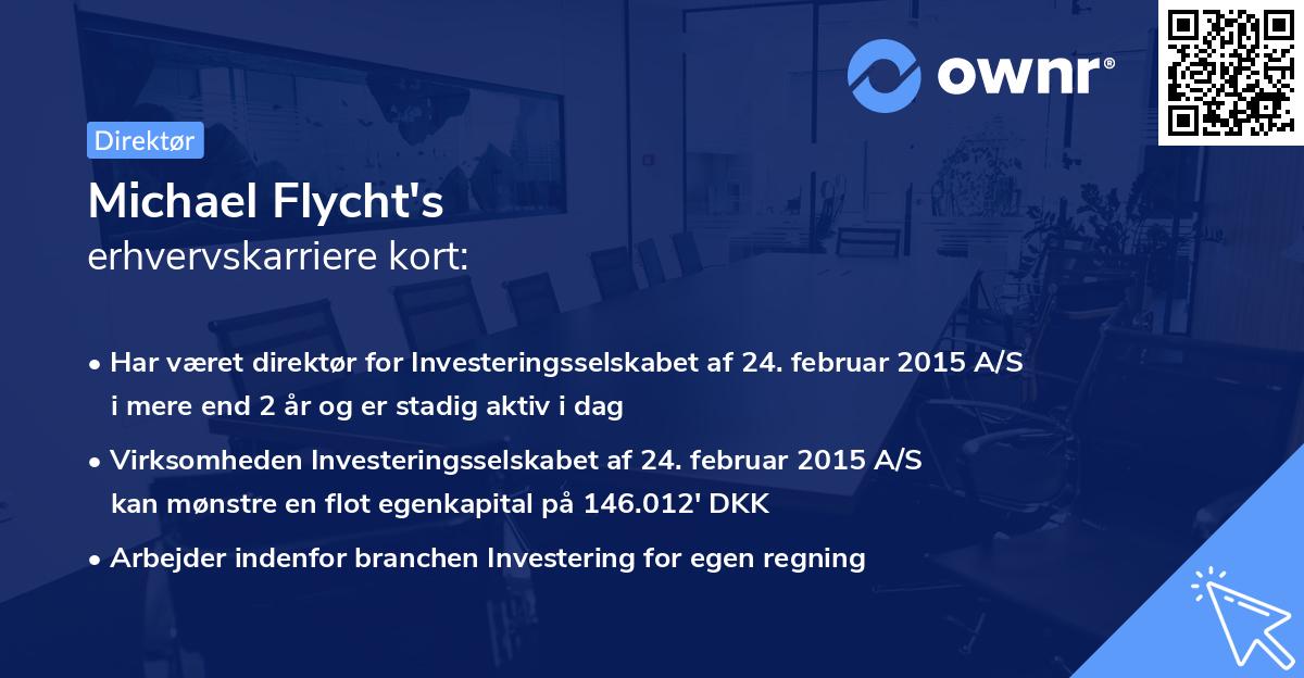 Michael Flycht's erhvervskarriere kort