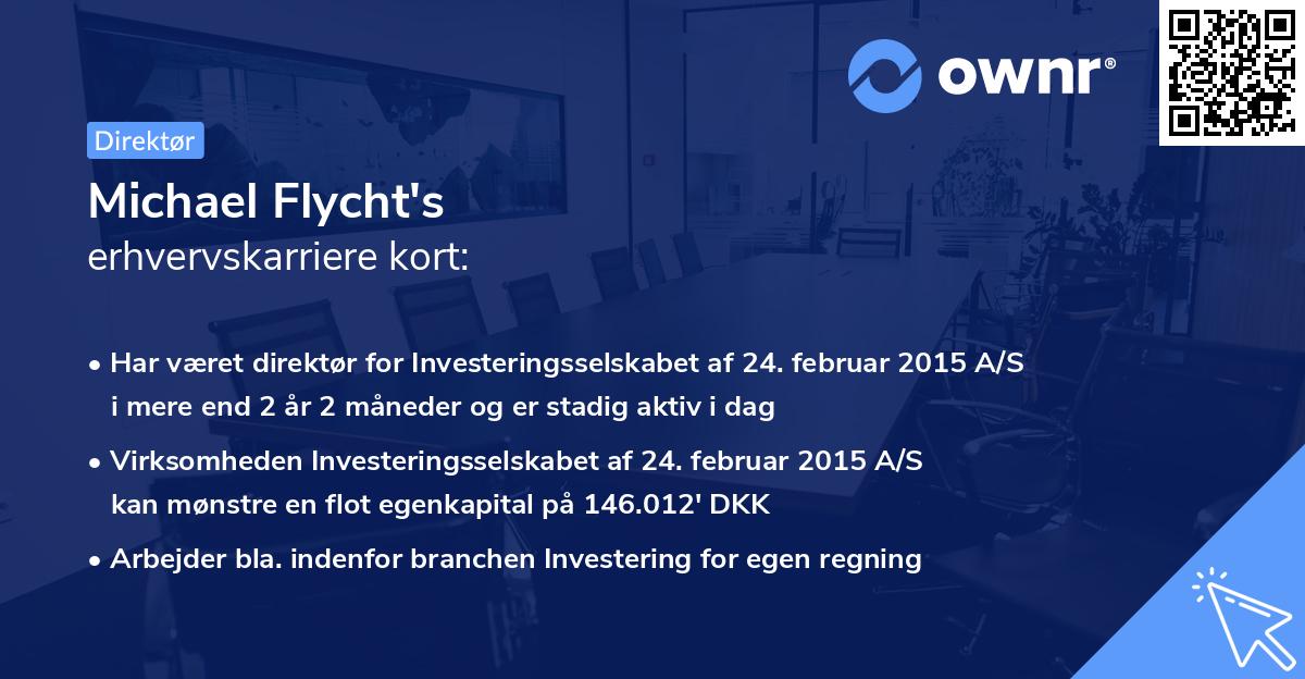 Michael Flycht's erhvervskarriere kort