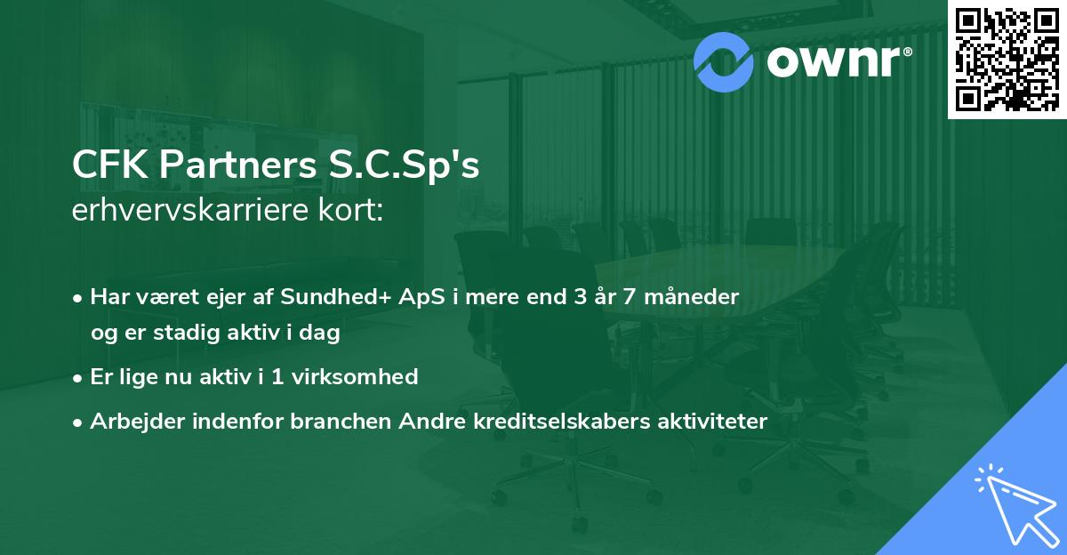 CFK Partners S.C.Sp's erhvervskarriere kort