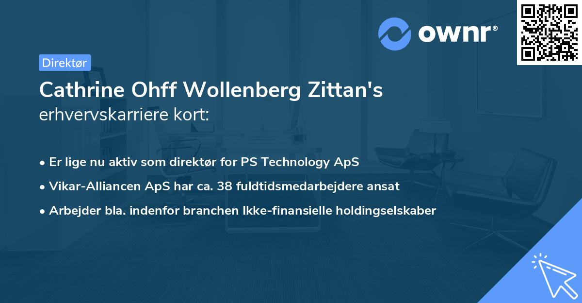 Cathrine Ohff Wollenberg Zittan's erhvervskarriere kort