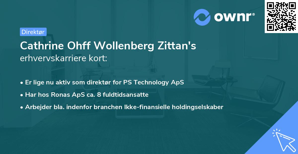 Cathrine Ohff Wollenberg Zittan's erhvervskarriere kort