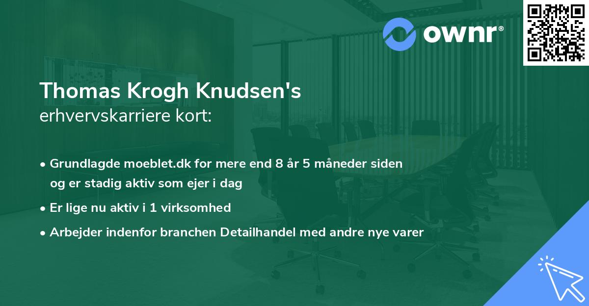Thomas Krogh Knudsen's erhvervskarriere kort