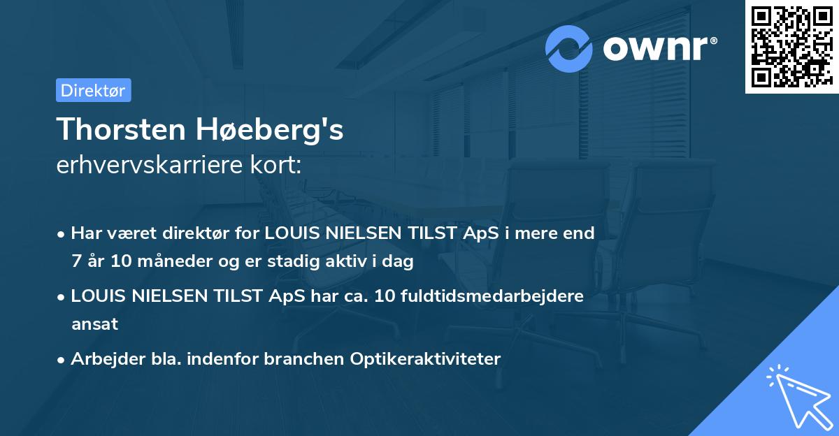 Thorsten Høeberg's erhvervskarriere kort
