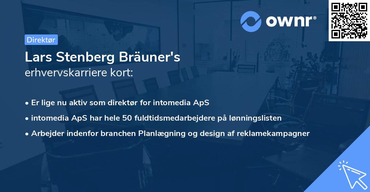 Lars Stenberg Bräuner's erhvervskarriere kort