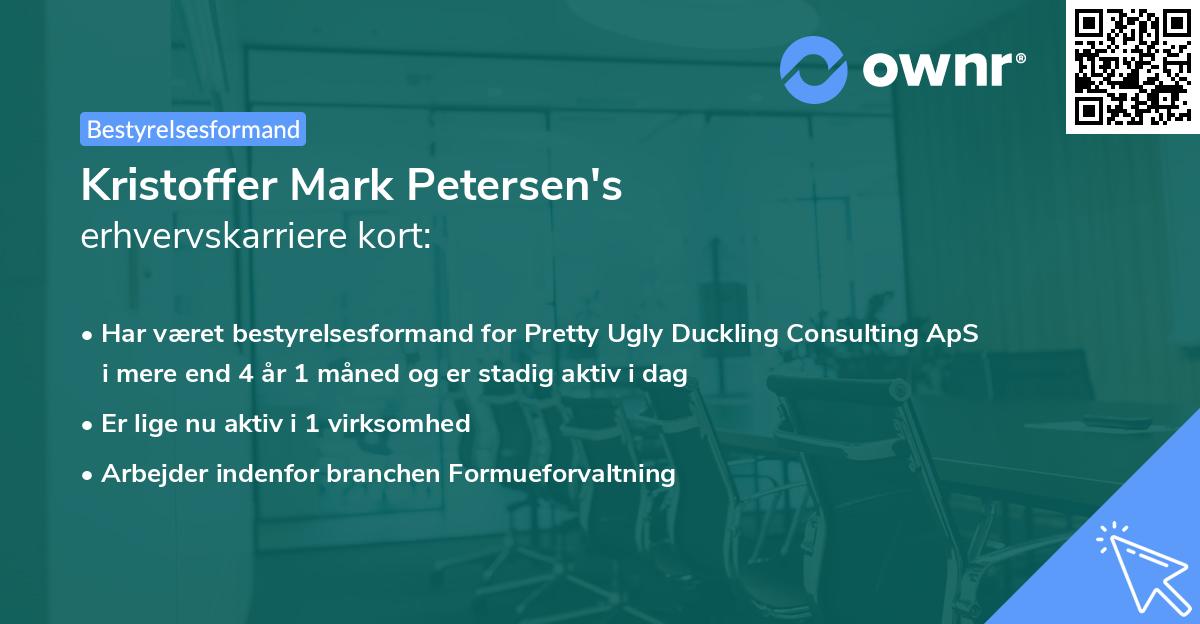 Kristoffer Mark Petersen's erhvervskarriere kort