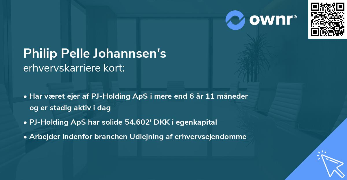 Philip Pelle Johannsen's erhvervskarriere kort