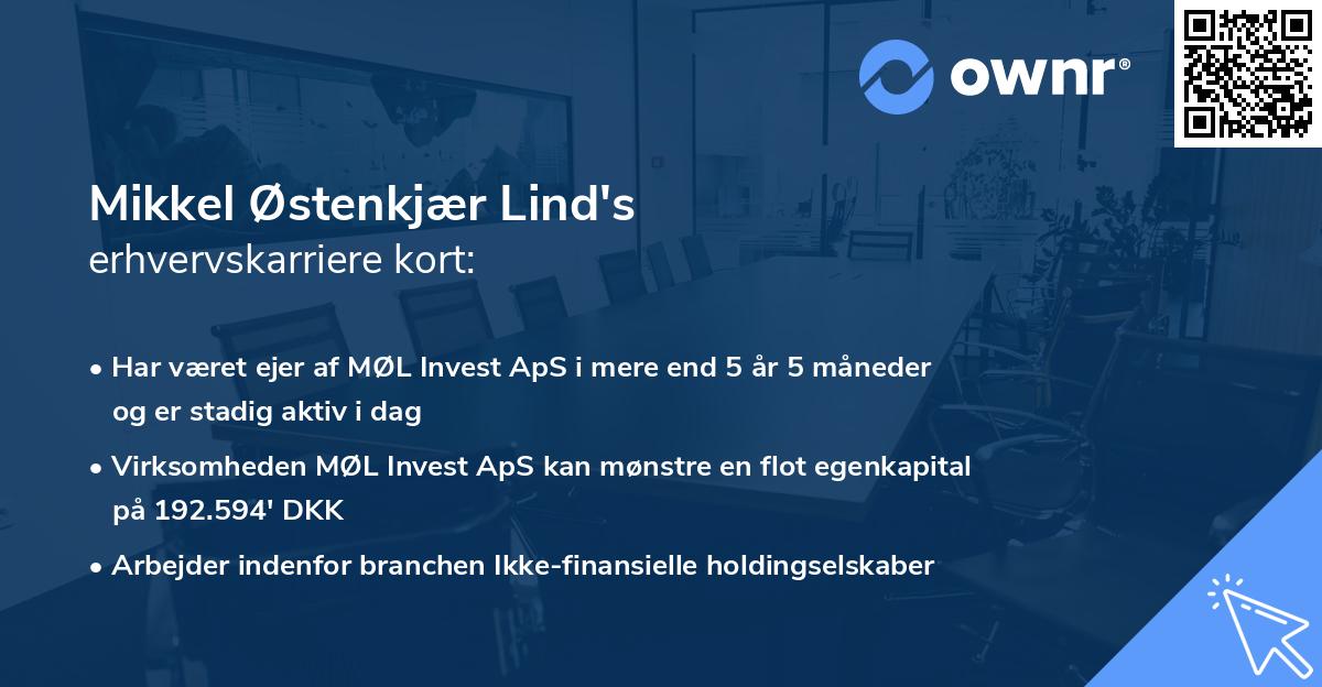 Mikkel Østenkjær Lind's erhvervskarriere kort