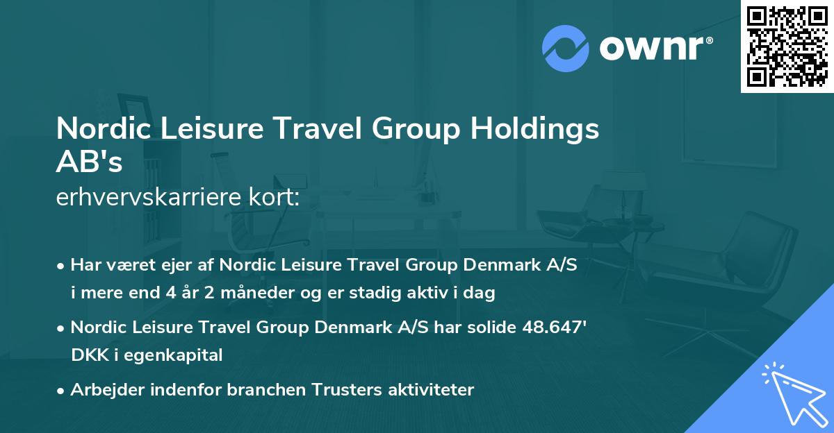 Nordic Leisure Travel Group Holdings AB's erhvervskarriere kort