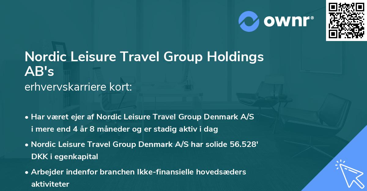Nordic Leisure Travel Group Holdings AB's erhvervskarriere kort