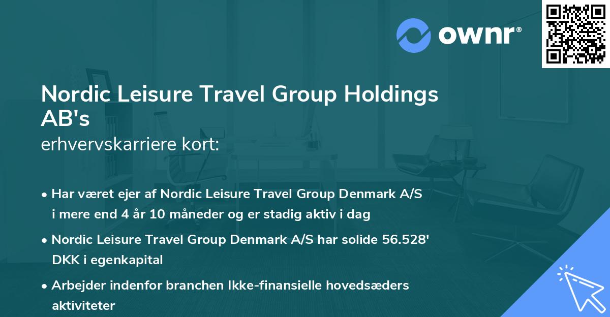 Nordic Leisure Travel Group Holdings AB's erhvervskarriere kort