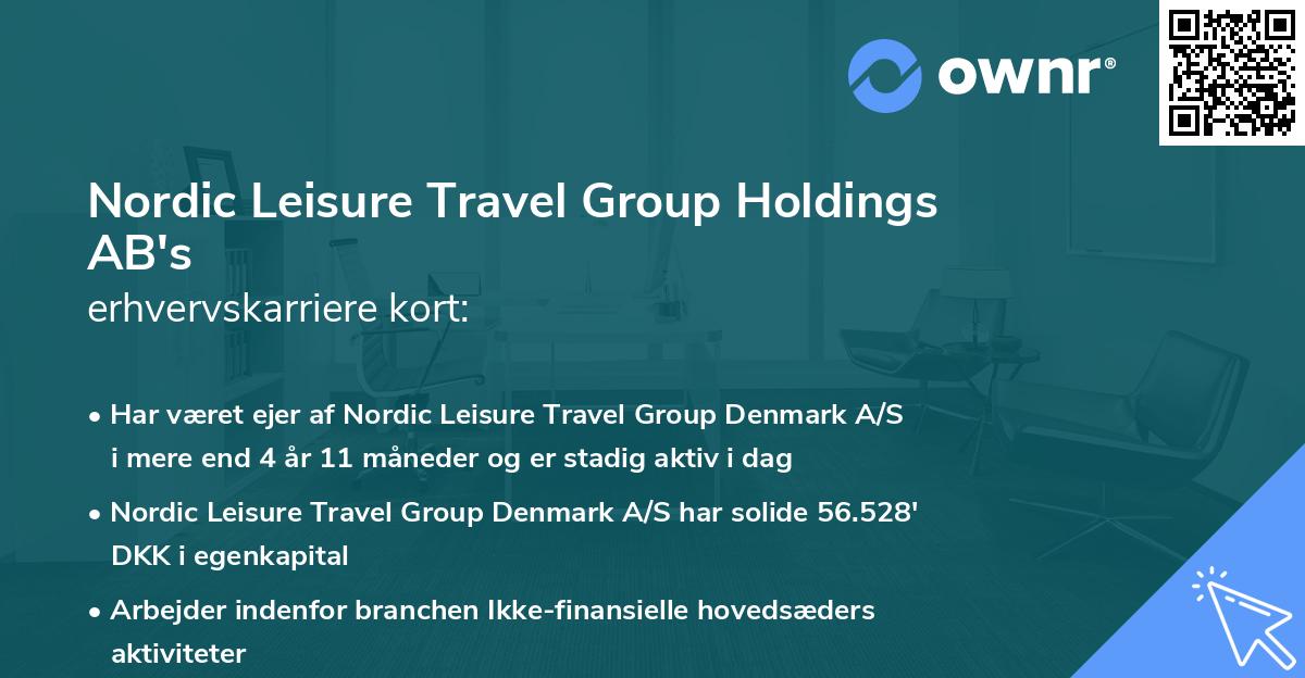 Nordic Leisure Travel Group Holdings AB's erhvervskarriere kort