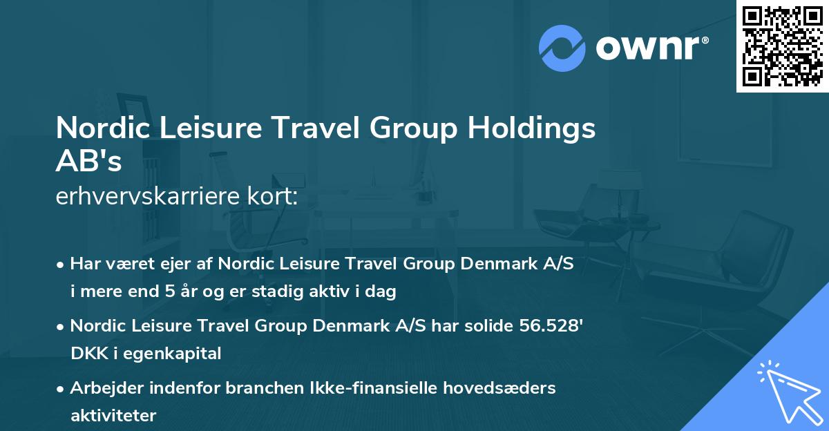 Nordic Leisure Travel Group Holdings AB's erhvervskarriere kort