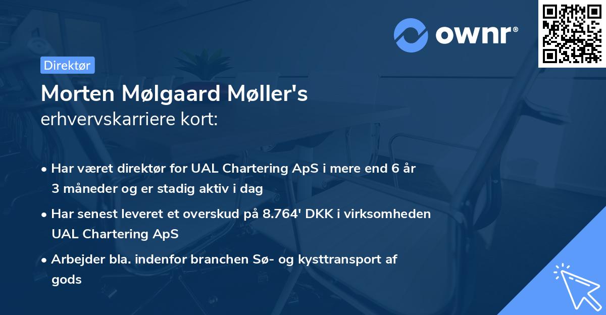 Morten Mølgaard Møller's erhvervskarriere kort