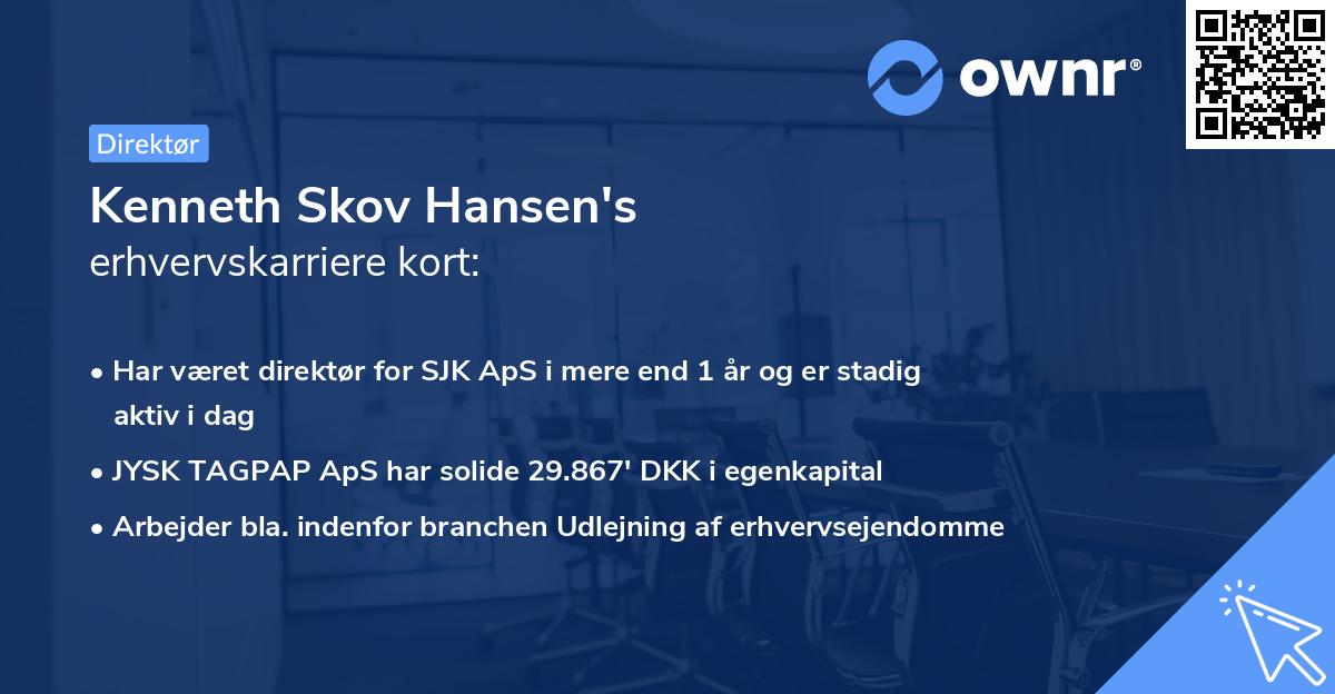 Kenneth Skov Hansen's erhvervskarriere kort