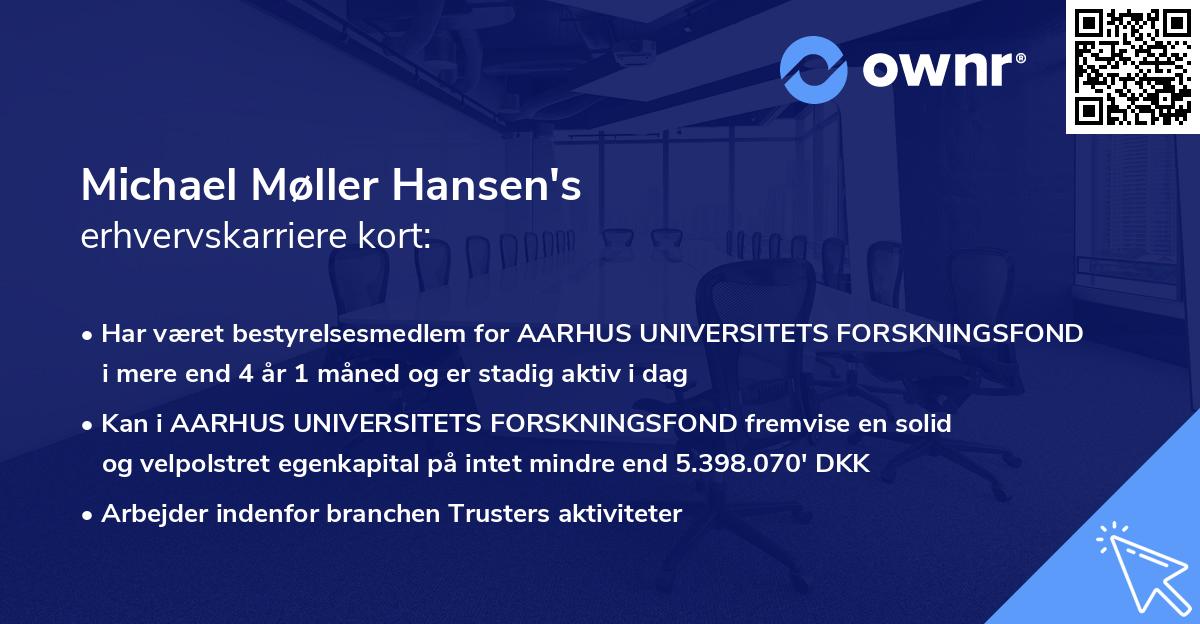 Michael Møller Hansen's erhvervskarriere kort