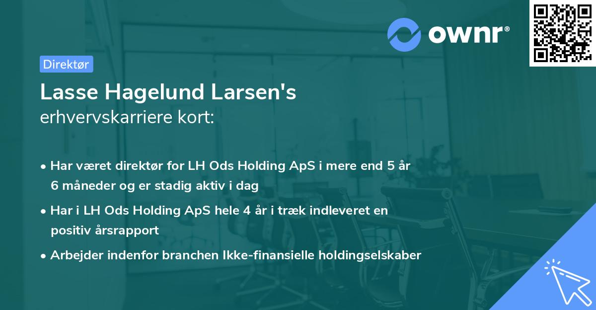 Lasse Hagelund Larsen's erhvervskarriere kort