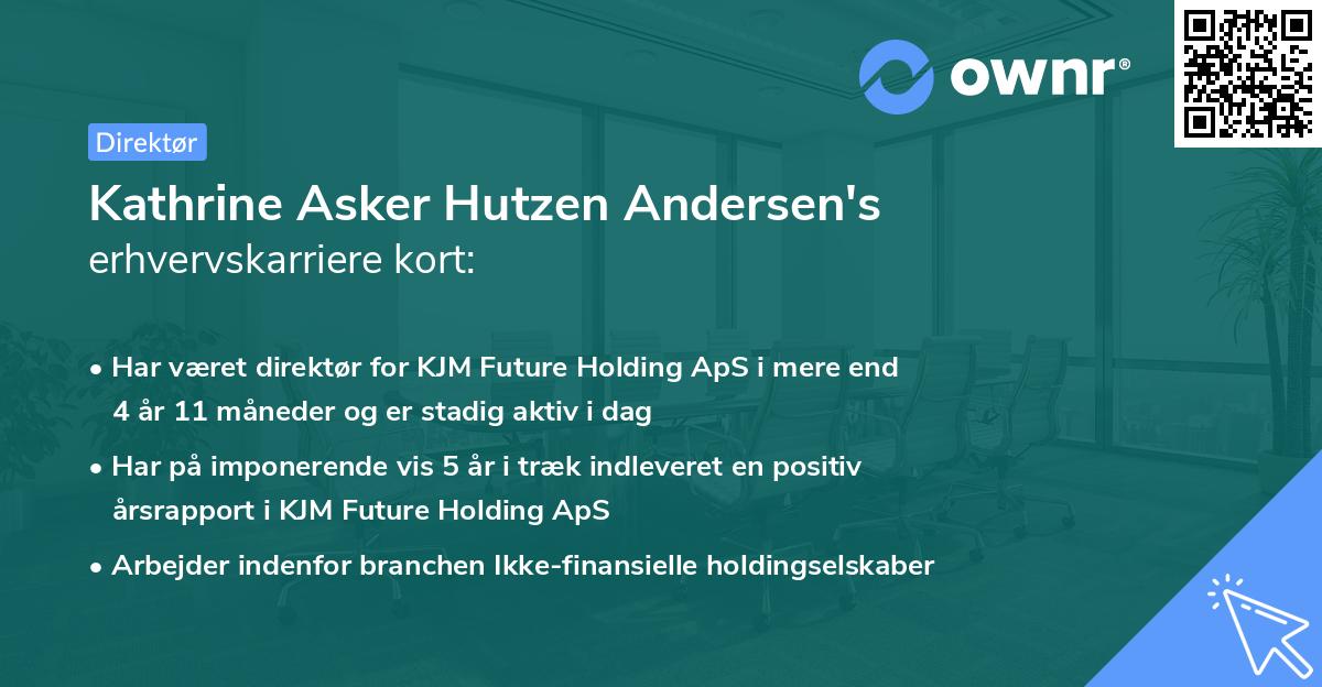 Kathrine Asker Hutzen Andersen's erhvervskarriere kort