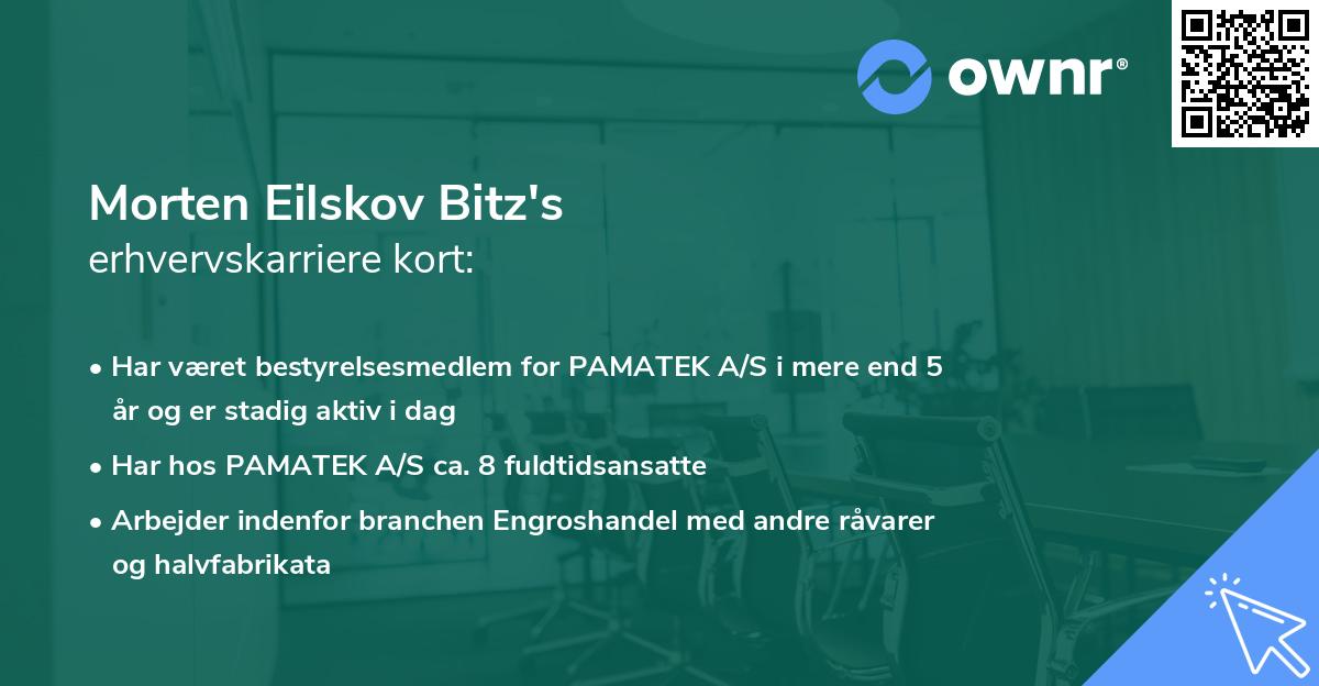 Morten Eilskov Bitz's erhvervskarriere kort