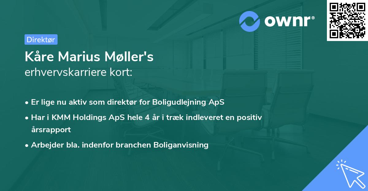 Kåre Marius Møller's erhvervskarriere kort