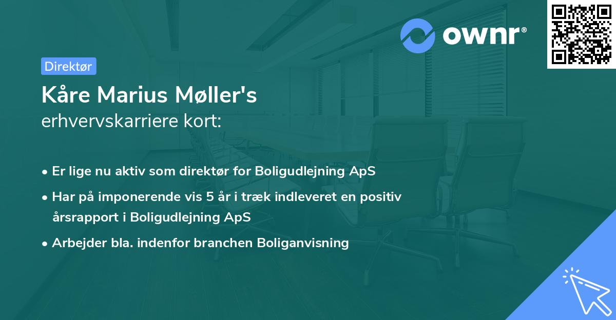 Kåre Marius Møller's erhvervskarriere kort